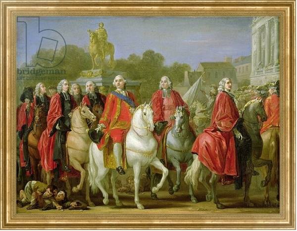 Постер Inauguration of the Place Louis XV, 20th June 1763 с типом исполнения На холсте в раме в багетной раме NA033.1.051