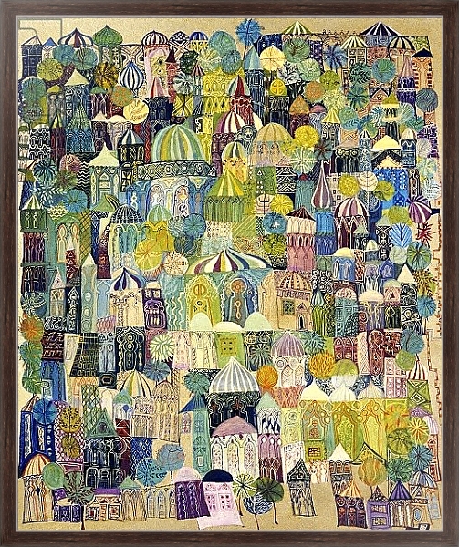 Постер Jerusalem, 1970 с типом исполнения На холсте в раме в багетной раме 221-02