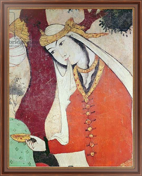 Постер Woman from the Court of Shah Abbas I, 1585-1627 с типом исполнения На холсте в раме в багетной раме 35-M719P-83