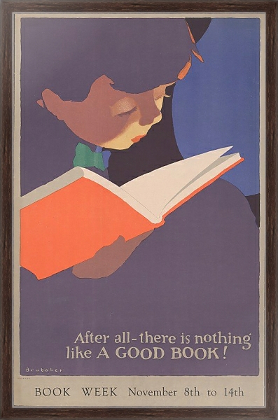 Постер After all; there is nothing like a good book! с типом исполнения На холсте в раме в багетной раме 221-02