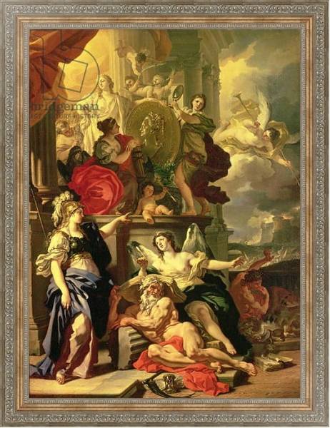 Постер Allegory of a Reign, 1690 с типом исполнения На холсте в раме в багетной раме 484.M48.310