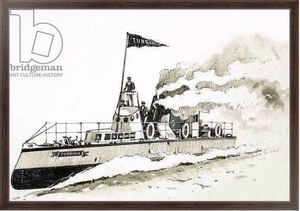 Постер Turbinia, steam-powered ship с типом исполнения На холсте в раме в багетной раме 221-02