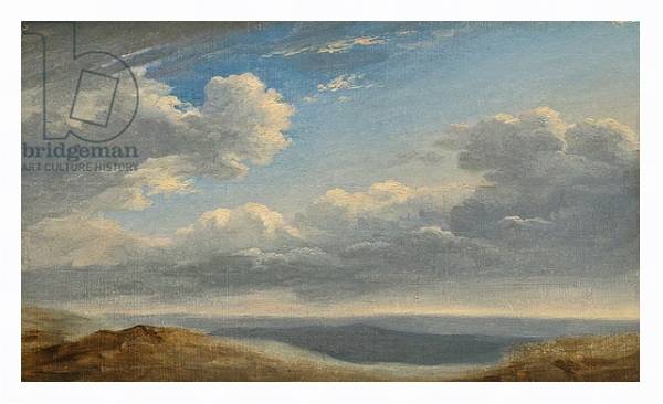 Постер Study of Clouds over the Roman Campagna c.1782-85 с типом исполнения На холсте в раме в багетной раме 221-03