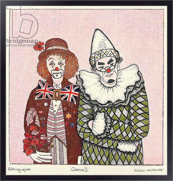 Постер Clowns II с типом исполнения На холсте в раме в багетной раме 221-01