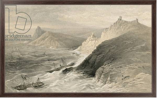 Постер The gale off the Port of Balaklava, 14 November 1854 1 с типом исполнения На холсте в раме в багетной раме 221-02