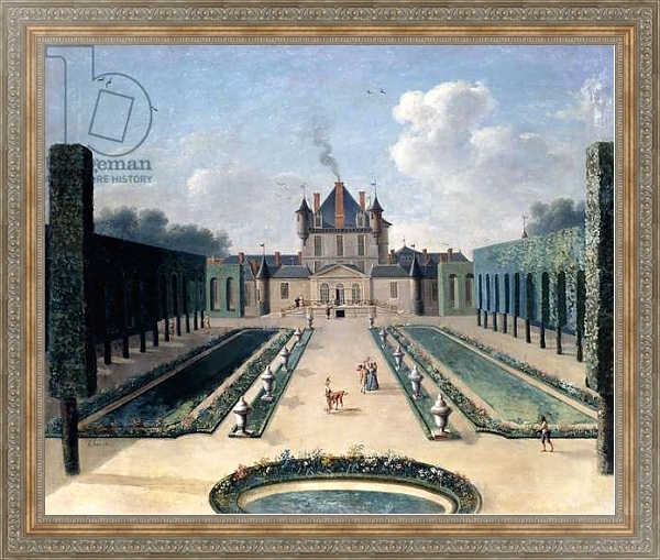 Постер Views of the Chateau de Mousseaux and its Gardens, 1 с типом исполнения На холсте в раме в багетной раме 484.M48.310