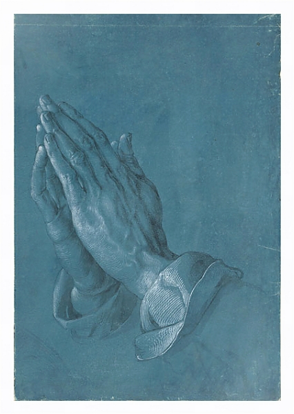 Постер Руки молящегося с типом исполнения На холсте в раме в багетной раме 221-03