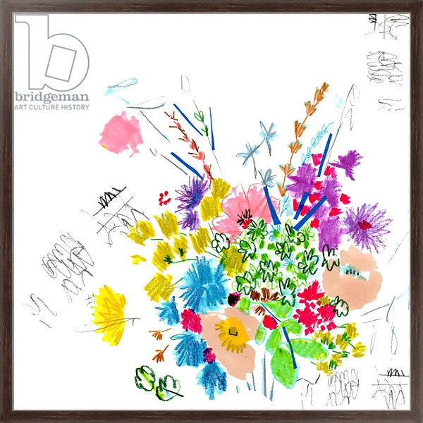 Постер Floral Sketch, 2014 с типом исполнения На холсте в раме в багетной раме 221-02