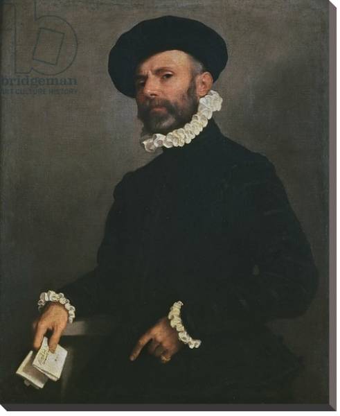 Постер Portrait of a Man holding a Letter, c.1570-75 с типом исполнения На холсте без рамы