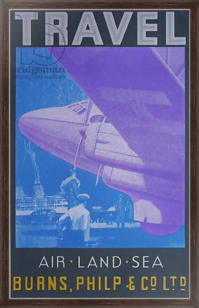 Постер Travel: Air, Land Sea с типом исполнения На холсте в раме в багетной раме 221-02