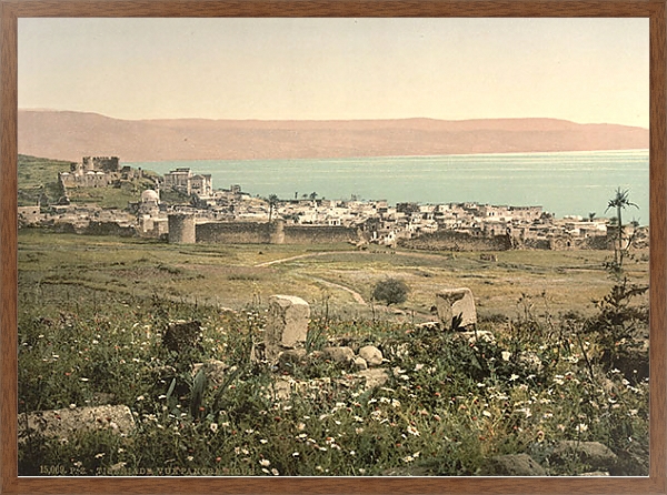Постер Израиль. Тверия, панорамный вид с типом исполнения На холсте в раме в багетной раме 1727.4310