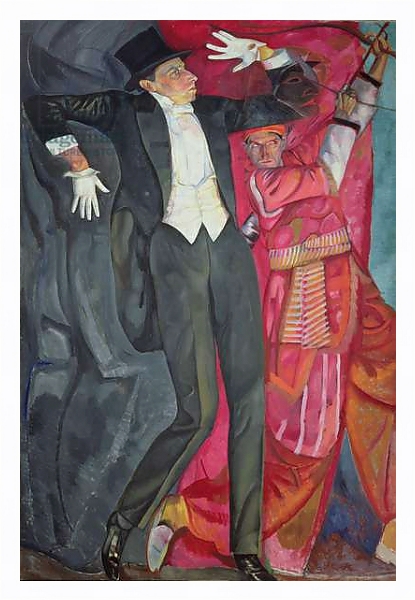 Постер Portrait of the Producer Vsevolod Emilievich Meyerhold 1916 с типом исполнения На холсте в раме в багетной раме 221-03