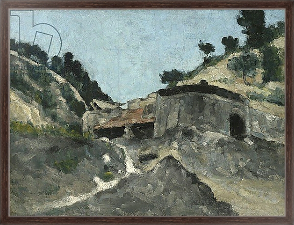 Постер Landscape with Water Mill, c.1871 с типом исполнения На холсте в раме в багетной раме 221-02