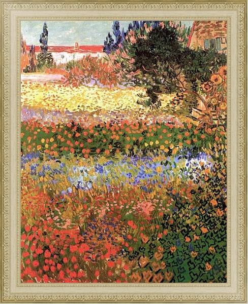 Постер Цветущий сад 2 с типом исполнения На холсте в раме в багетной раме 484.M48.725