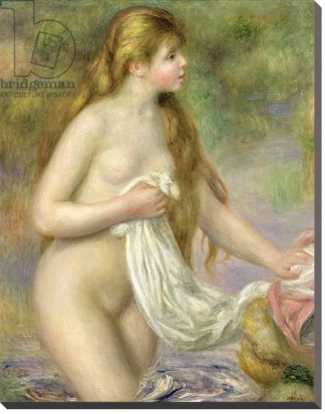 Постер Bather with long hair, c.1895 с типом исполнения На холсте без рамы