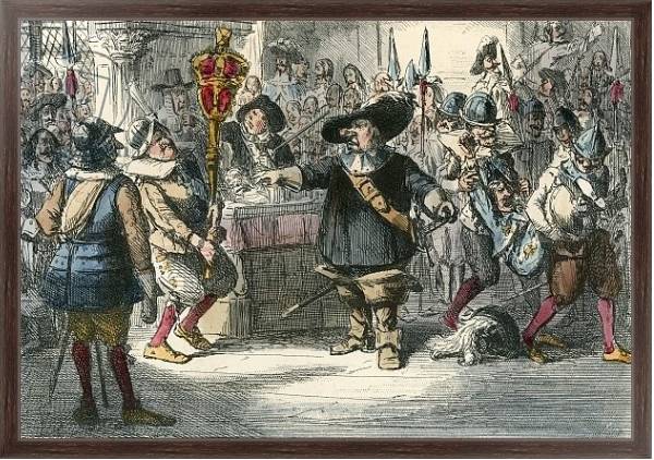 Постер Take away that Bauble Cromwell dissolving the long Parliament с типом исполнения На холсте в раме в багетной раме 221-02