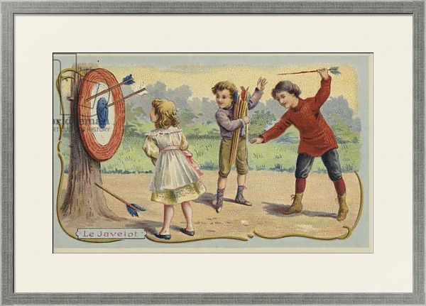 Постер Throwing arrows at a target с типом исполнения Под стеклом в багетной раме 1727.2510