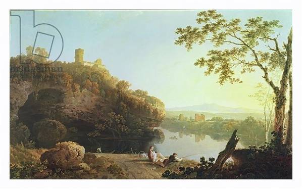 Постер Classical Landscape: View on the Arno с типом исполнения На холсте в раме в багетной раме 221-03