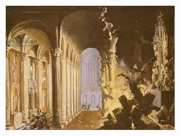 Постер King Asa of Judah destroying the statue of Priapus с типом исполнения На холсте в раме в багетной раме 221-03