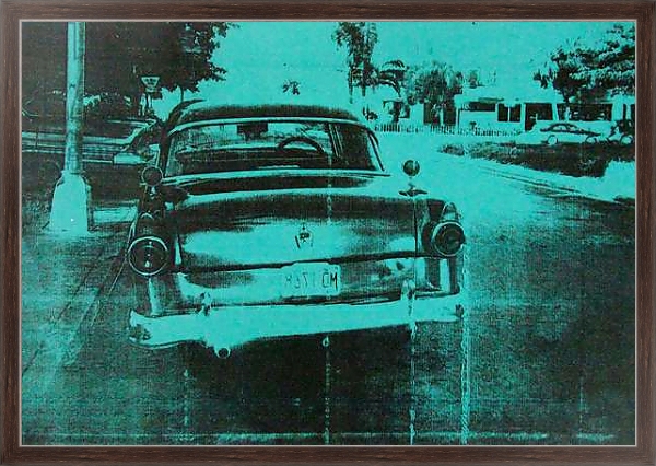 Постер Green car с типом исполнения На холсте в раме в багетной раме 221-02