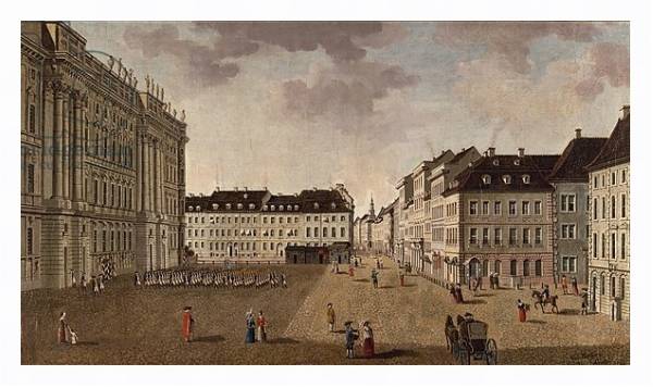 Постер Berlin City Palace, 1765 с типом исполнения На холсте в раме в багетной раме 221-03