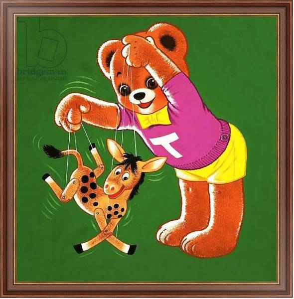 Постер Teddy Bear 289 с типом исполнения На холсте в раме в багетной раме 35-M719P-83