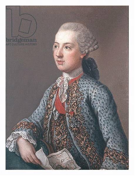 Постер Joseph II Holy Roman Emperor and King of Germany, 1762 с типом исполнения На холсте в раме в багетной раме 221-03