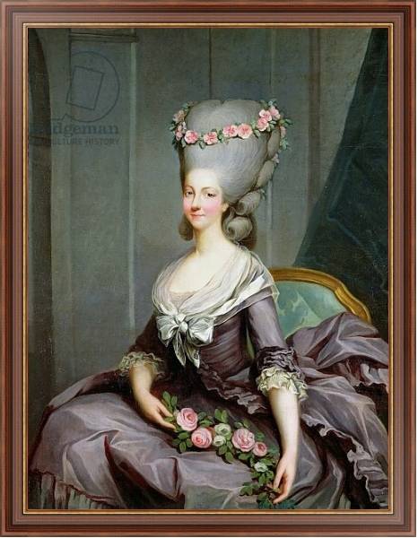 Постер Marie-Therese de Savoie-Carignan Princess of Lamballe с типом исполнения На холсте в раме в багетной раме 35-M719P-83