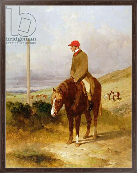 Постер Nat Flatman on his Pony Before the Start of the 1844 Chesterfield Stakes, 1844 с типом исполнения На холсте в раме в багетной раме 221-02
