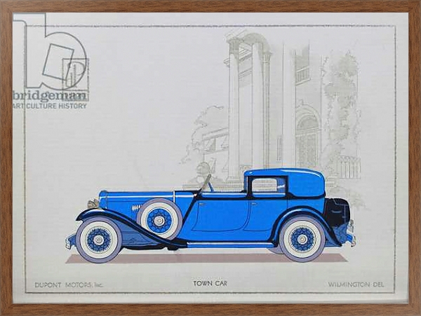 Постер DuPont Motor Cars: Town Car, 1921 с типом исполнения На холсте в раме в багетной раме 1727.4310