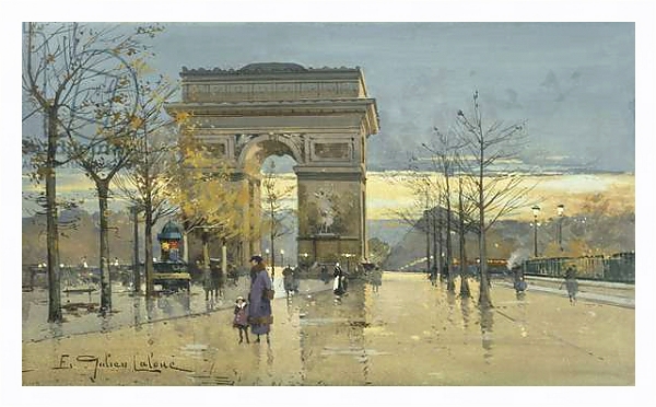 Постер Arc de Triomphe с типом исполнения На холсте в раме в багетной раме 221-03