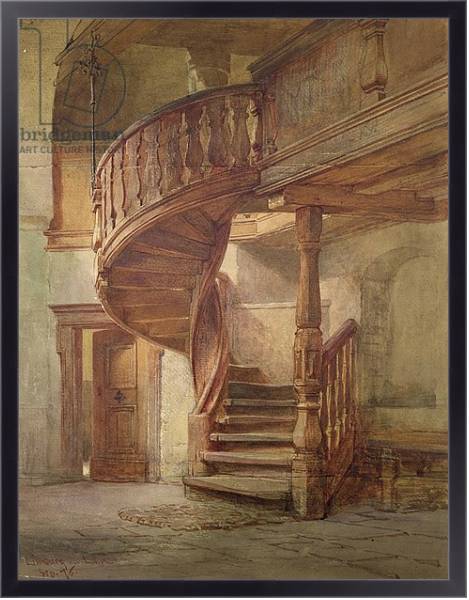 Постер Spiral Staircase. Limburg an der Lahn с типом исполнения На холсте в раме в багетной раме 221-01