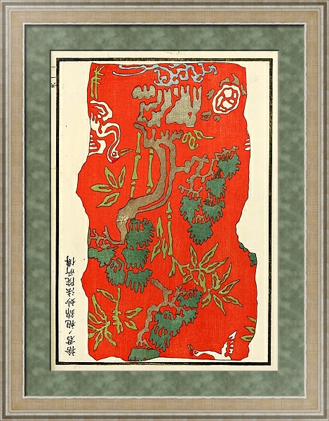 Постер Chinese prints pl.88 с типом исполнения Акварель в раме в багетной раме 485.M40.584