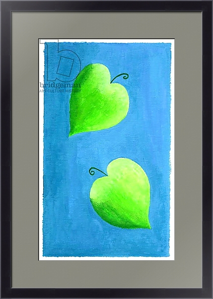 Постер Leaf Hearts, 2003 с типом исполнения Под стеклом в багетной раме 221-01