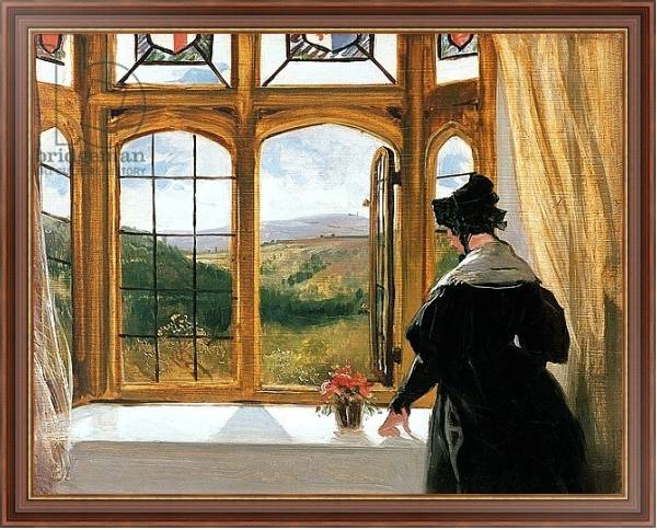 Постер Duchess of Abercorn looking out of a window с типом исполнения На холсте в раме в багетной раме 35-M719P-83