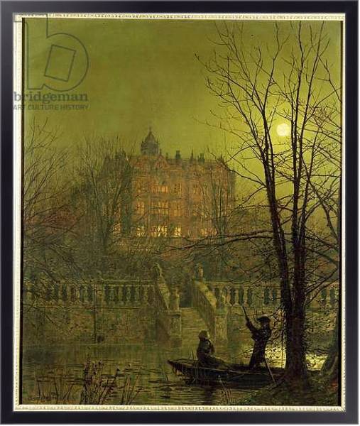 Постер Under the Moonbeams, 1882 с типом исполнения На холсте в раме в багетной раме 221-01