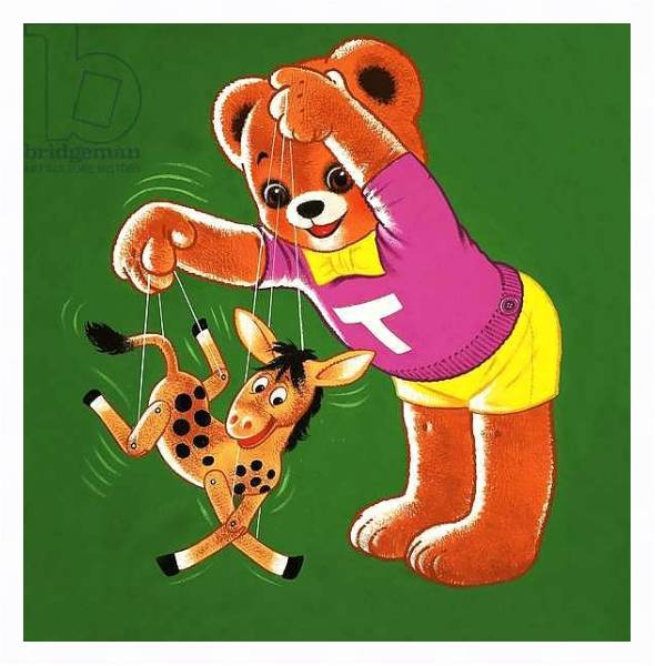 Постер Teddy Bear 289 с типом исполнения На холсте в раме в багетной раме 221-03