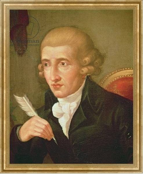 Постер Portrait of Joseph Haydn с типом исполнения На холсте в раме в багетной раме NA033.1.051