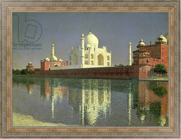 Постер The Taj Mahal, 1874-76 с типом исполнения На холсте в раме в багетной раме 484.M48.310