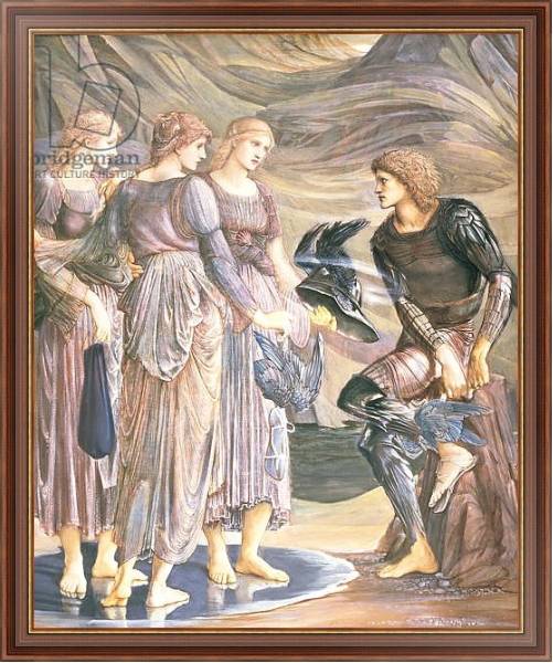 Постер Perseus and the Sea Nymphs, c.1876 с типом исполнения На холсте в раме в багетной раме 35-M719P-83