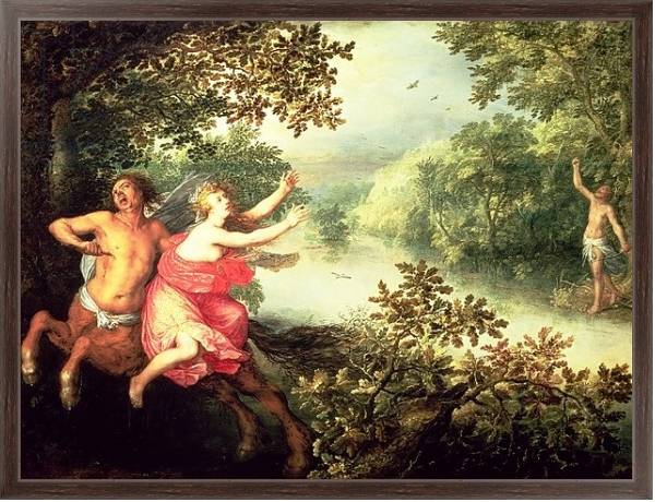 Постер Hercules, Deianeira and the centaur Nessus, 1612 с типом исполнения На холсте в раме в багетной раме 221-02