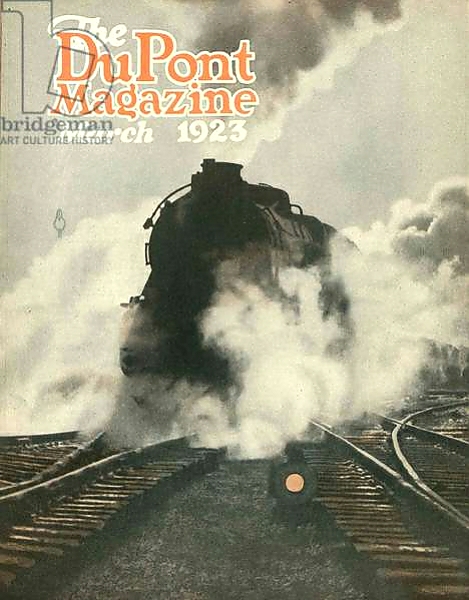 Постер Train, front cover of the 'DuPont Magazine', March 1923 с типом исполнения На холсте без рамы