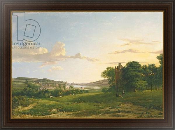 Постер A View of Cessford and the Village of Caverton, Roxboroughshire in the Distance, 1813 с типом исполнения На холсте в раме в багетной раме 1.023.151