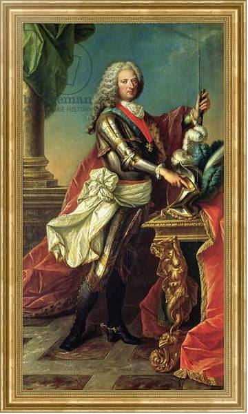 Постер Portrait of the Regent, Philippe d'Orleans с типом исполнения На холсте в раме в багетной раме NA033.1.051