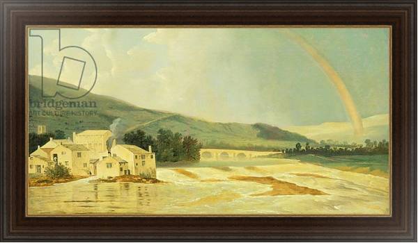 Постер Otley Bridge on the River Wharfe с типом исполнения На холсте в раме в багетной раме 1.023.151