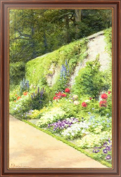 Постер The Artist's Garden с типом исполнения На холсте в раме в багетной раме 35-M719P-83