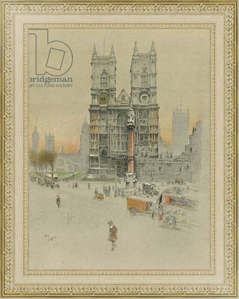 Постер Westminster Abbey 2 с типом исполнения Акварель в раме в багетной раме 484.M48.725