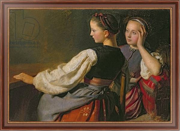 Постер A Girl from Probsteier, 1844 с типом исполнения На холсте в раме в багетной раме 35-M719P-83