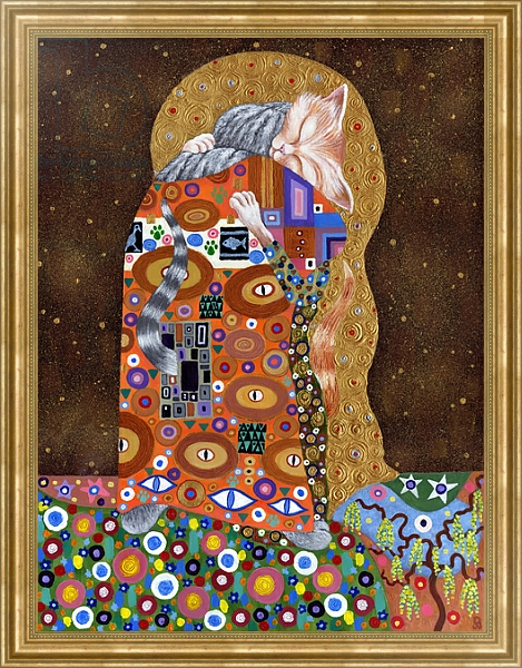 Постер Feline Fulfilment, 2011, с типом исполнения На холсте в раме в багетной раме NA033.1.051