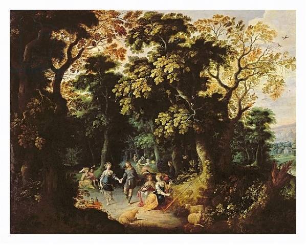 Постер The Dance in the Forest с типом исполнения На холсте в раме в багетной раме 221-03